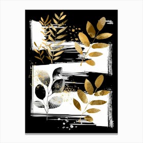 Gold Leaves 3 Canvas Print