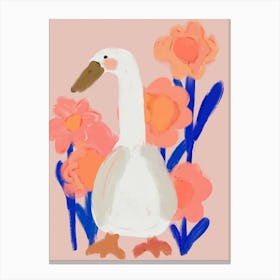Goose At Spring Canvas Print