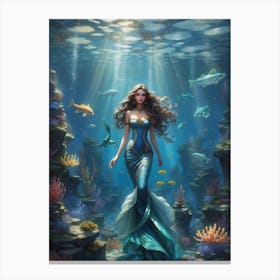 Mermaid 1 Canvas Print