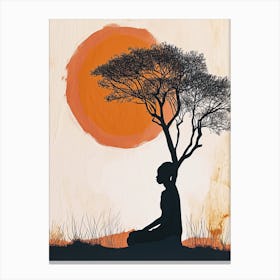 Silhouette Of A Woman 1 Canvas Print