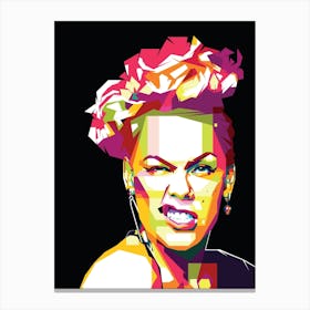 Alecia Beth Moore Pop Art Canvas Print