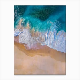 Aerial View Of A Beach 140 Canvas Print