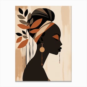 Silhouette Of A Woman 6 Canvas Print