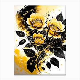 Yellow Roses 3 Canvas Print