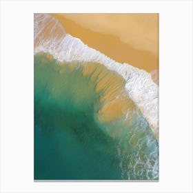 Aerial View Of A Beach 127 Canvas Print