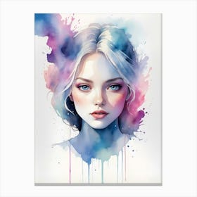 Watercolor Painting 50 Canvas Print