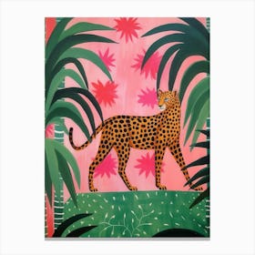 Leopard In The Jungle Canvas Print