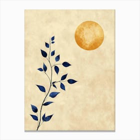 Branch With A Sun Canvas Print