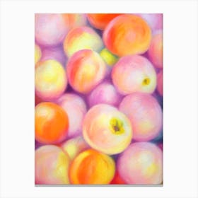 Plum Painting Fruit Canvas Print