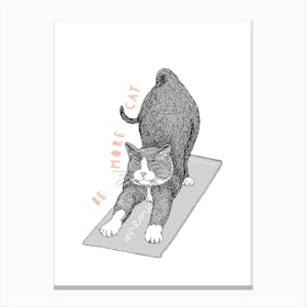 Cat Yoga Canvas Print