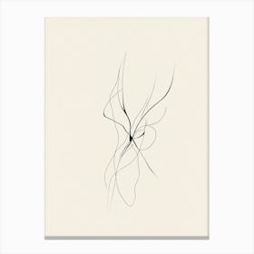 Line Drawing Of A Woman 1 Canvas Print