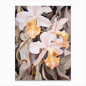Orchid 3 Flower Painting Canvas Print
