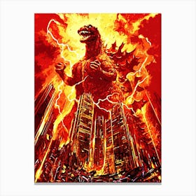 godzilla 3 Canvas Print