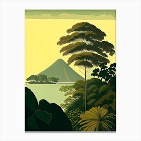 Isla De Ometepe Nicaragua Rousseau Inspired Tropical Destination Canvas Print