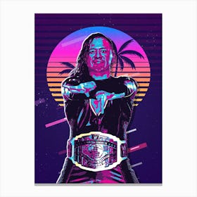 Shinsuke Nakamura 80s Retro Canvas Print