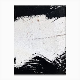 Black Paint On A Wall 6 Canvas Print