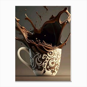 Splash Of Chocolate Canvas Print