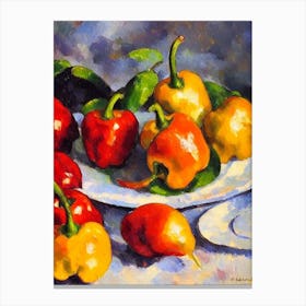 Anaheim Pepper 2 Cezanne Style vegetable Canvas Print