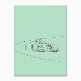 Drawing Of A Racing Car 1 Canvas Print