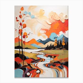 Abstract Landscape Painting Canvas Print