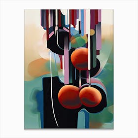 Cherries Abstract Canvas Print