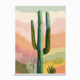 Cactus In The Desert 52 Canvas Print