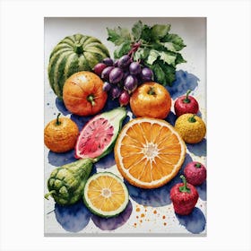 Fruits And Vegetables Canvas Print