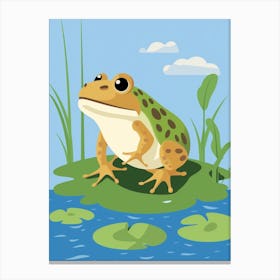 Baby Animal Illustration  Frog 1 Canvas Print