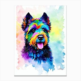 Bouvier Des Flandres Rainbow Oil Painting dog Canvas Print