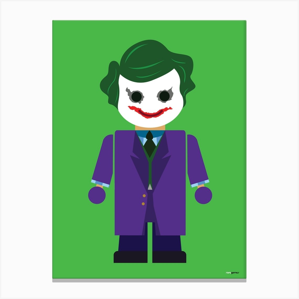 Toy The Joker Canvas Print by Rafa Gomes