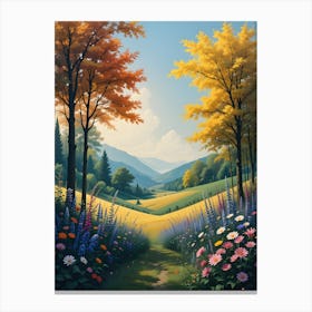 Autumn Path Canvas Print