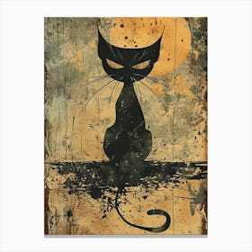 Black Cat 4 Canvas Print