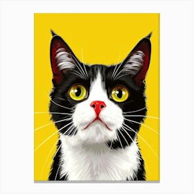 Portrait Of A Cat 3 Canvas Print