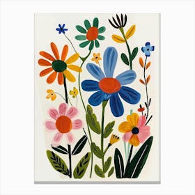 Painted Florals Cineraria 3 Canvas Print
