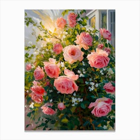 Pink Roses Canvas Print