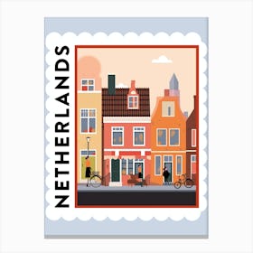 Netherlands 2 Travel Stamp Poster Canvas Print