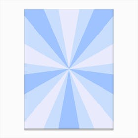 Abstract Blue Rays Canvas Print