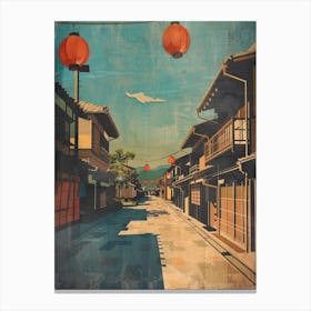 Gion District Mid Century Modern 2 Canvas Print