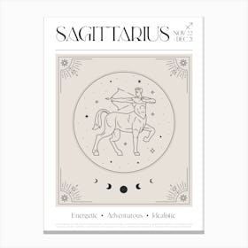 Sagittarius Zodiac 1 Canvas Print