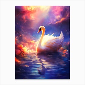 Swan Light Canvas Print