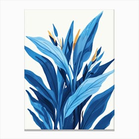 Blue Plant Canvas Print