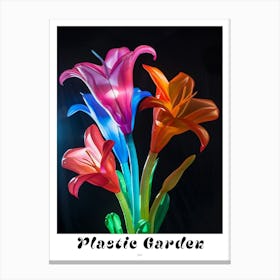 Bright Inflatable Flowers Poster Lily 3 Canvas Print