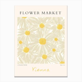 Flower Market Vienna Canvas Print