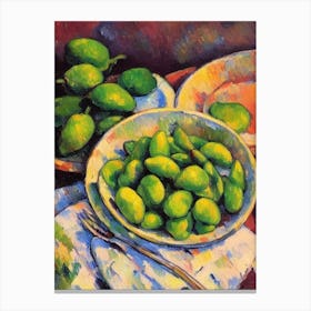 Edamame 2 Cezanne Style vegetable Canvas Print