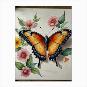 3d Butterfly Canvas Print