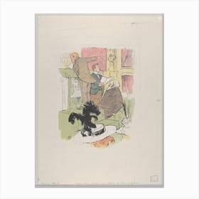 Ambroise Thomas Assistant À Une Répétition De Françoise De Rimini, Henri de Toulouse-Lautrec Canvas Print