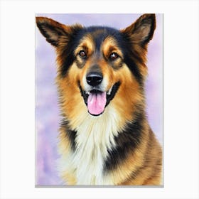 Belgian Tervuren 3 Watercolour dog Canvas Print