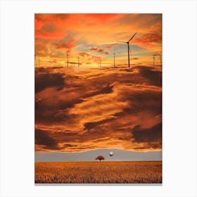 The Wind Surrealism Canvas Print