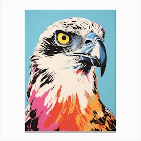 Andy Warhol Style Bird Osprey 2 Canvas Print