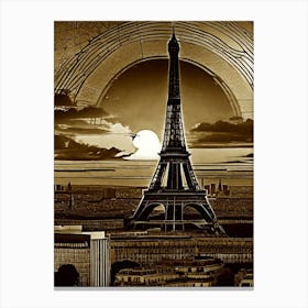 Paris At Sunset 2 Canvas Print